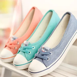 Flats Women Low 2016 Breathable Loafers Ballet Flats Stylish Mouth Women Canvas On Shoes Fashion Women Shoes Hurry, act fast Shallow Casual Slip Flats