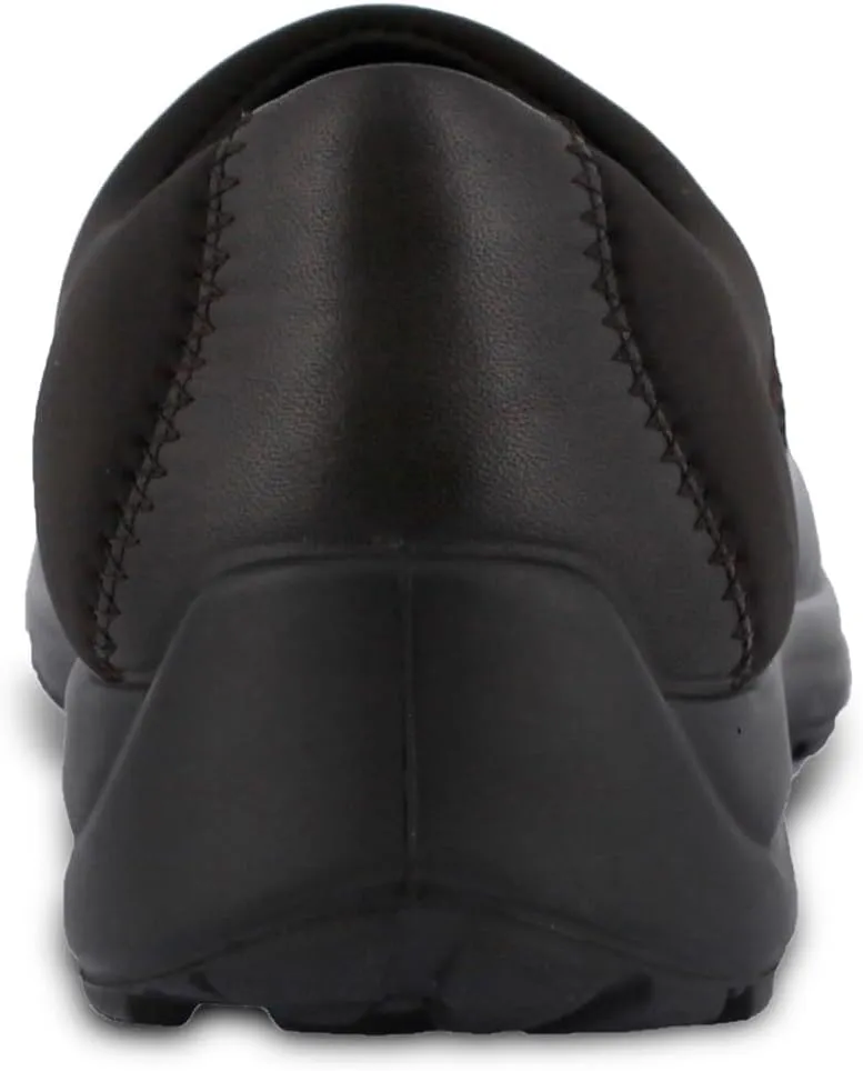 Flexus Spring Step Willow Flat Shoes for Women - Leather and Lycra Women's Slip-On Shoes - Ladies Casual Shoes for Work or Everyday Wear