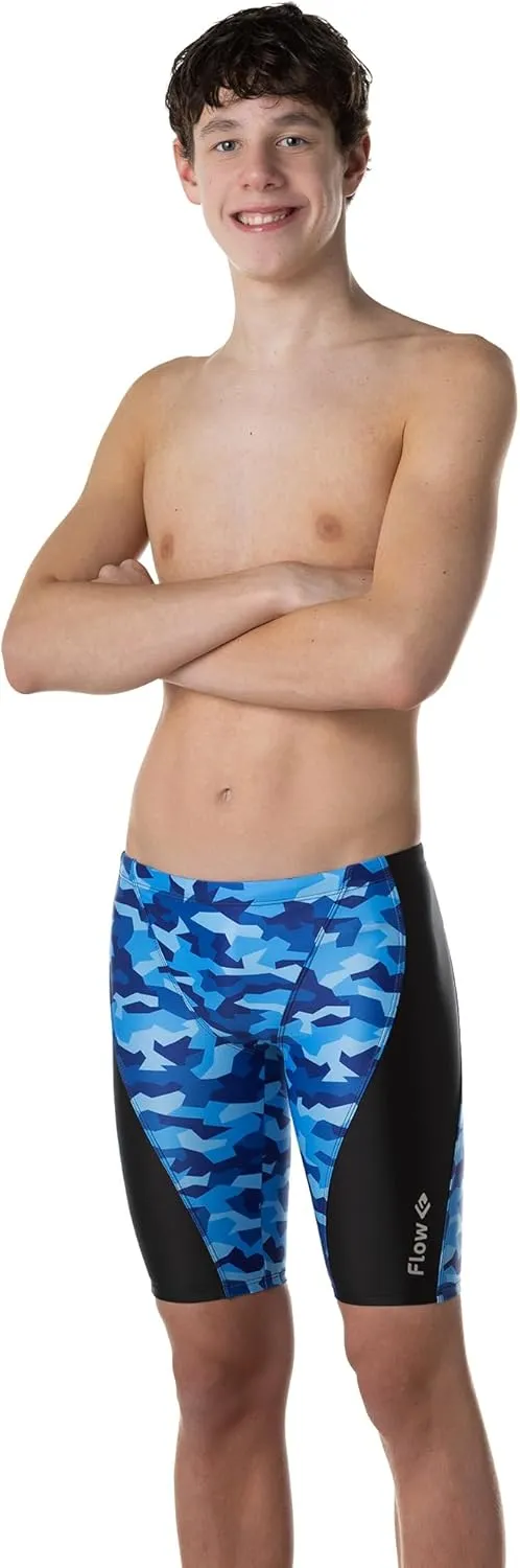 Flow Splice Jammer Swimsuits - Swim Jammers for Swimming in Boys Size 21 to 32