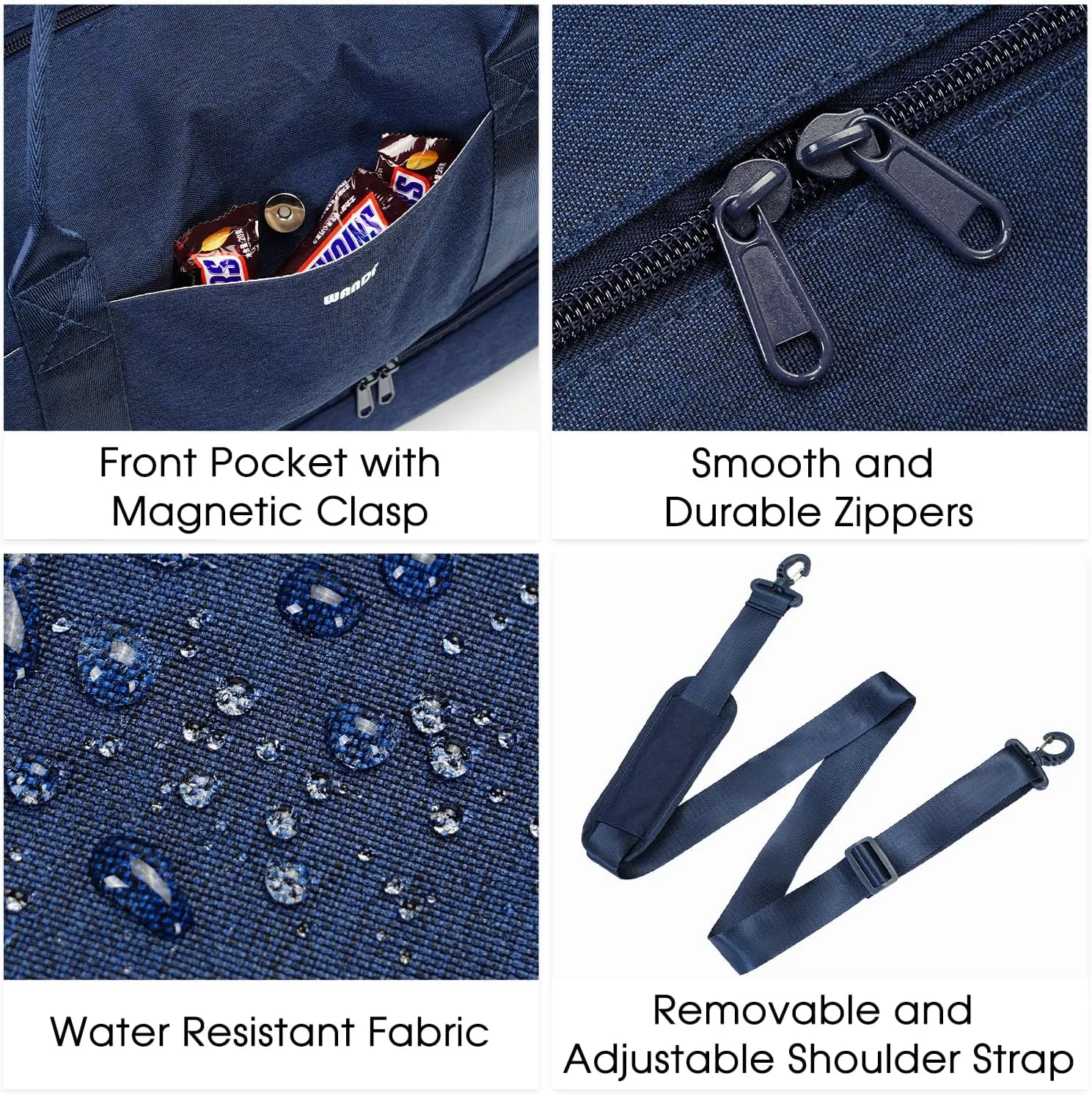 For Spirit Airlines 18x14x8 Personal Item Bag Underseat Carry On Bag with Wet Pocket & Shoe Compartment & USB Charging Port