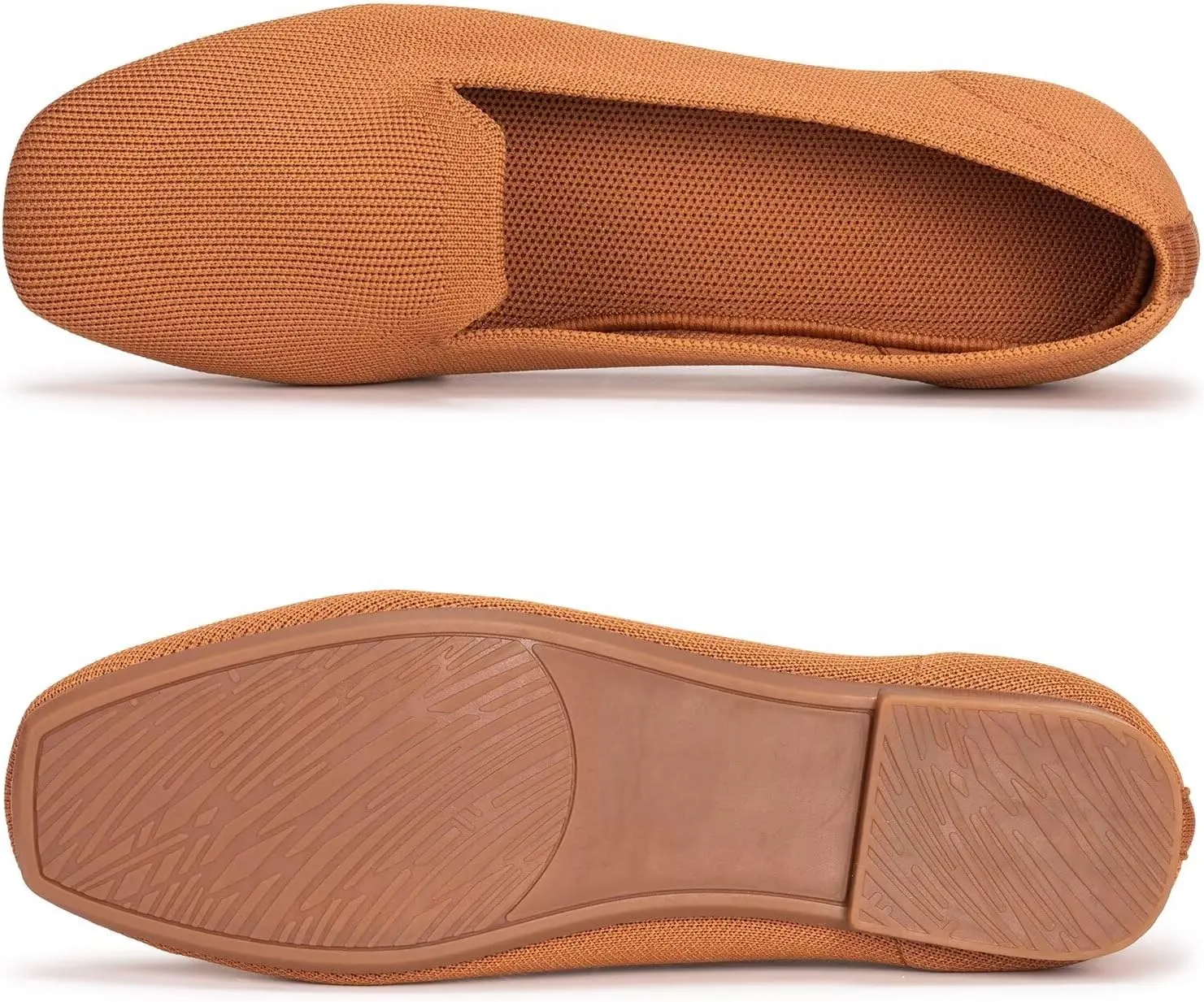 Frank Mully Women's Loafer Flats Square Toe Comfortable Office Work Shoes, Cute Penny Loafer Slip On Walking Driving Shoes