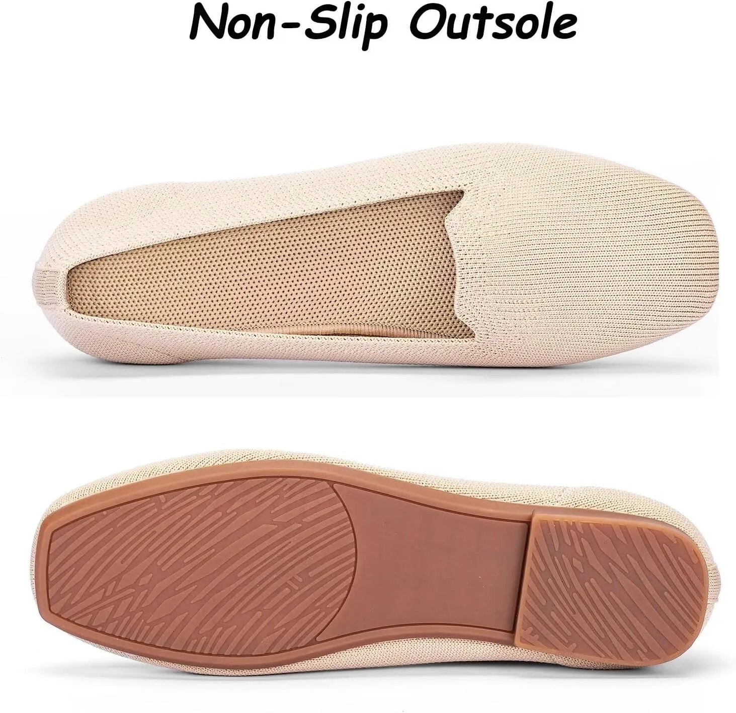 Frank Mully Women's Loafer Flats Square Toe Comfortable Office Work Shoes, Cute Penny Loafer Slip On Walking Driving Shoes