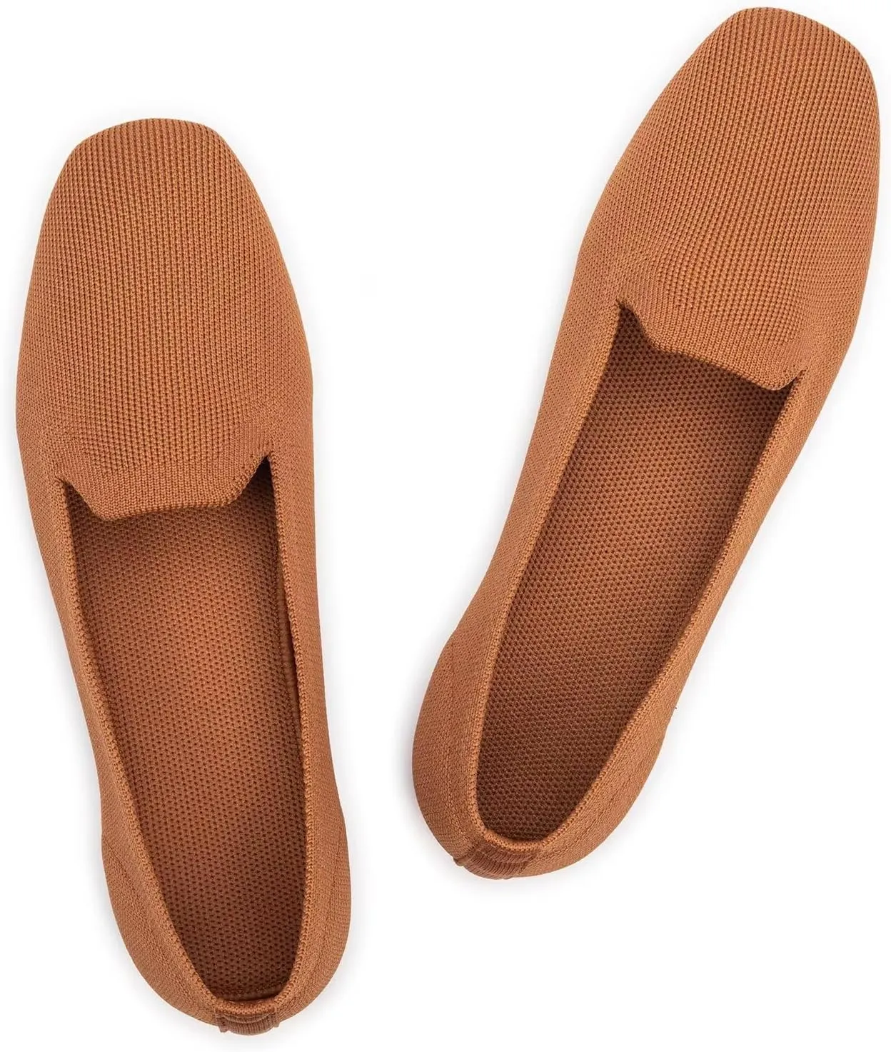 Frank Mully Women's Loafer Flats Square Toe Comfortable Office Work Shoes, Cute Penny Loafer Slip On Walking Driving Shoes