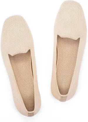 Frank Mully Women's Loafer Flats Square Toe Comfortable Office Work Shoes, Cute Penny Loafer Slip On Walking Driving Shoes