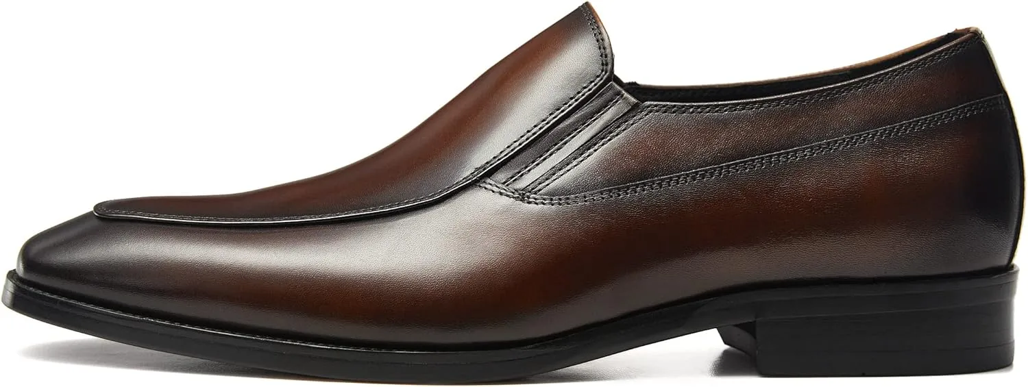 FRASOICUS Mens Dress Shoes Slip-on Loafers Leather Shoes for Men