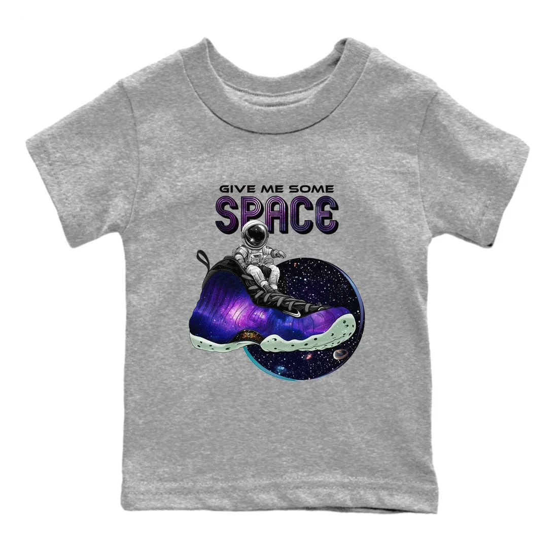 Fraud-free Give Foamposite Tees Sneaker SNRT Some - Galaxy Space One Kids Air Me Easy communication