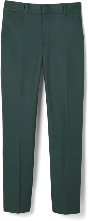 French Toast Boys' Relaxed Fit Twill Pant with Adjustable Waist in Standard Slim and Husky
