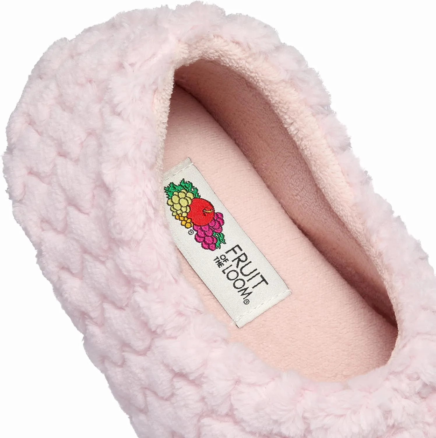 Fruit of the Loom House Slippers For Women, Memory Foam Insole, Indoor Outdoor, Comfy, Chevron