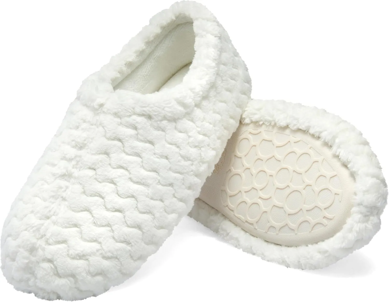 Fruit of the Loom House Slippers For Women, Memory Foam Insole, Indoor Outdoor, Comfy, Chevron