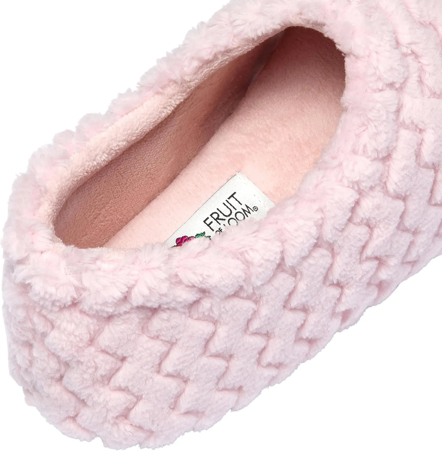 Fruit of the Loom House Slippers For Women, Memory Foam Insole, Indoor Outdoor, Comfy, Chevron