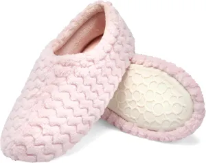 Fruit of the Loom House Slippers For Women, Memory Foam Insole, Indoor Outdoor, Comfy, Chevron