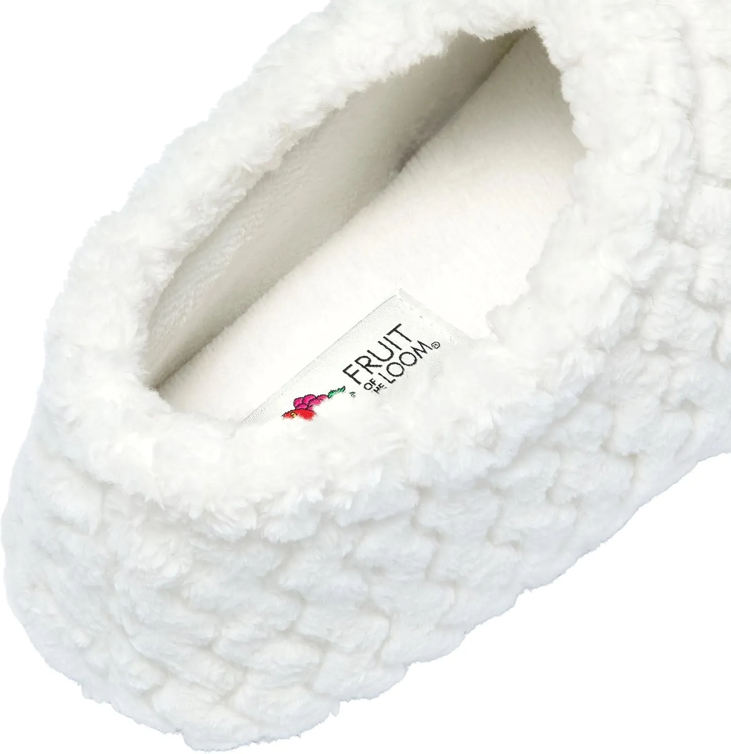 Fruit of the Loom House Slippers For Women, Memory Foam Insole, Indoor Outdoor, Comfy, Chevron