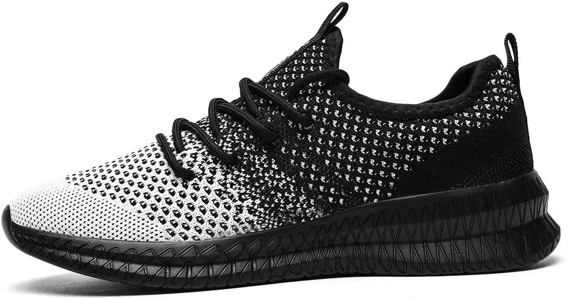 FUJEAK Men Running Shoes Men Casual Breathable Walking Shoes Sport Athletic Sneakers Gym Tennis Slip On Comfortable Lightweight Shoes