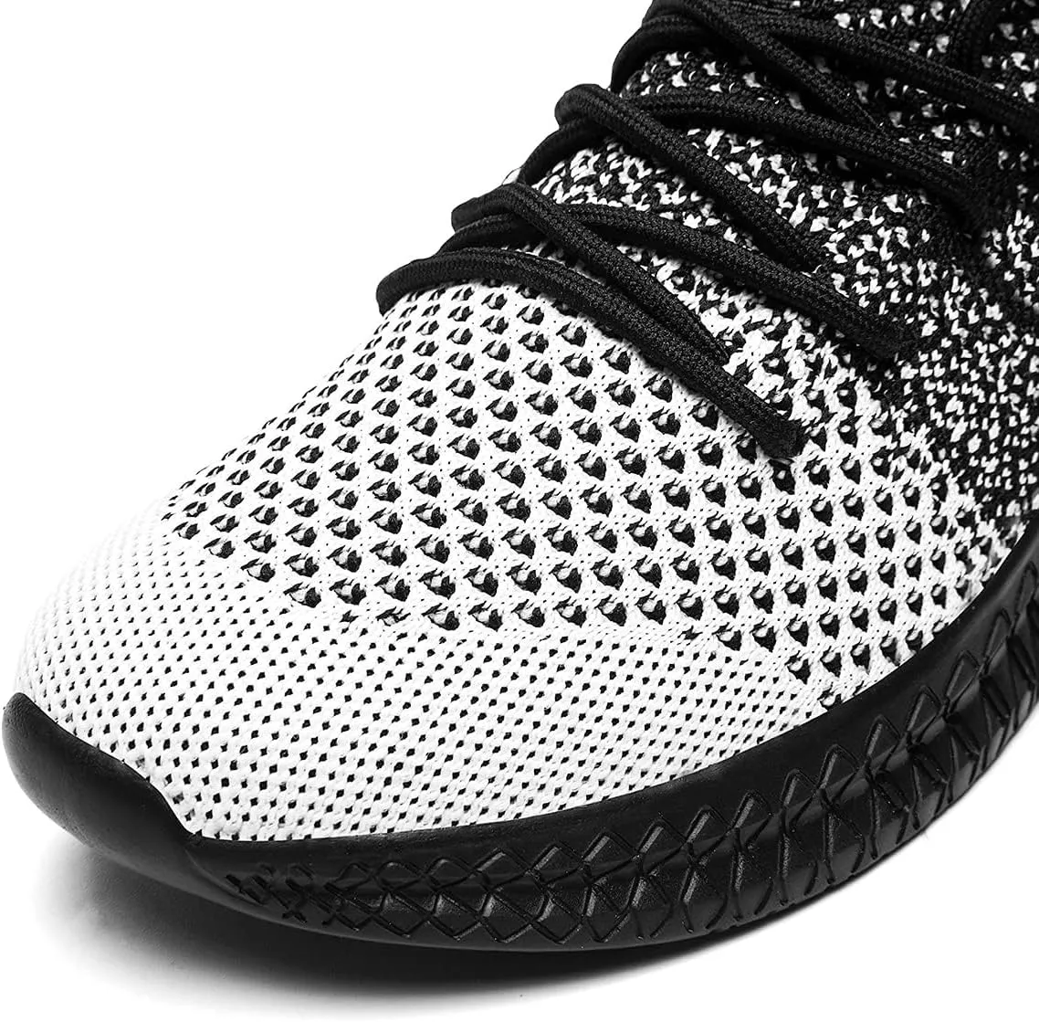 FUJEAK Men Running Shoes Men Casual Breathable Walking Shoes Sport Athletic Sneakers Gym Tennis Slip On Comfortable Lightweight Shoes