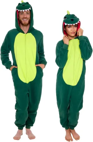 Funziez! Slim Fit Adult Onesie - Animal Halloween Costume - Plush Fruit One Piece Cosplay Suit for Women and Men