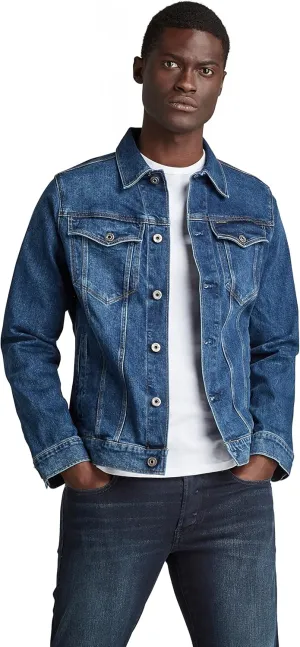G-STAR Raw Men's 3301 Slim Fit Jean Denim Trucker Jacket-Closeout