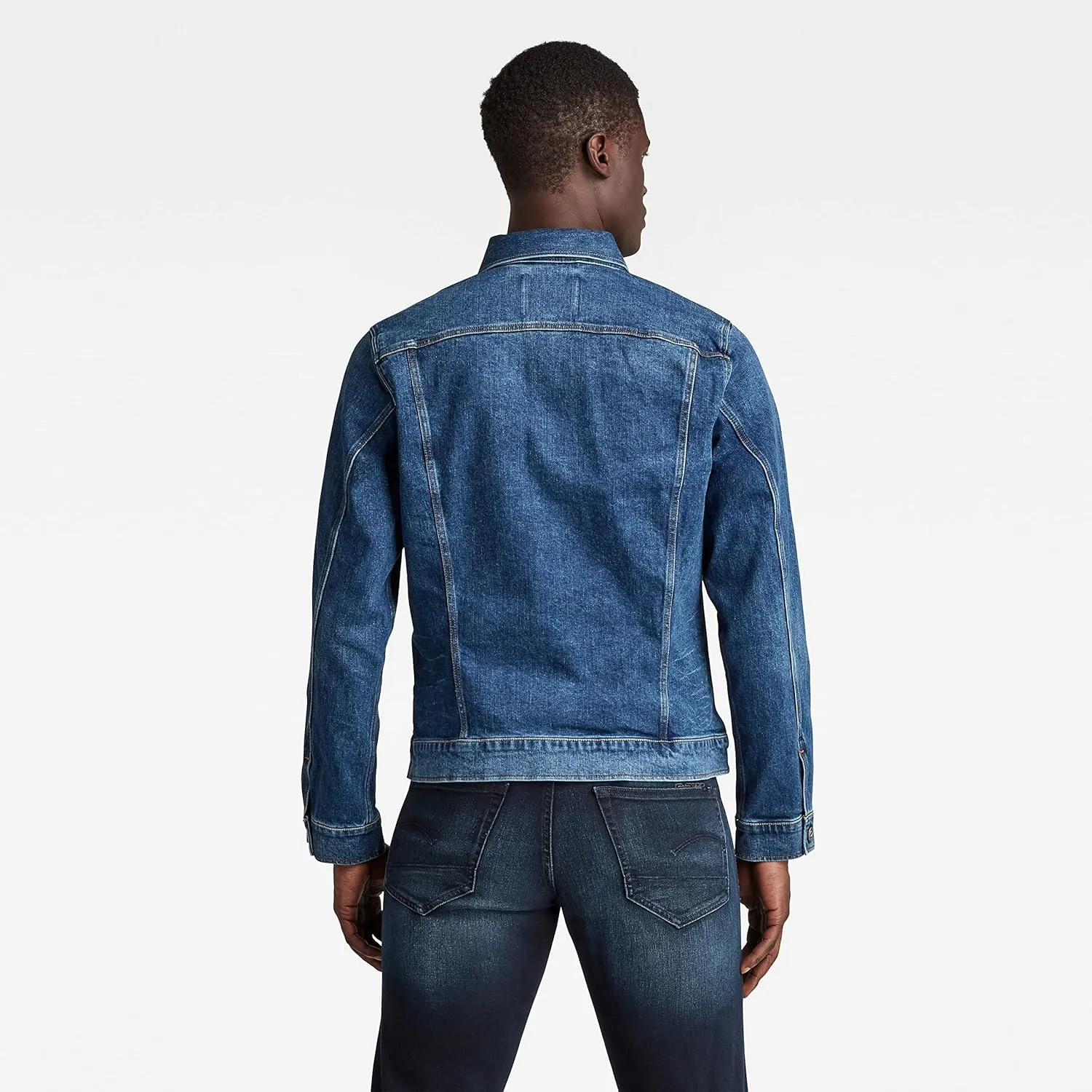 G-STAR Raw Men's 3301 Slim Fit Jean Denim Trucker Jacket-Closeout