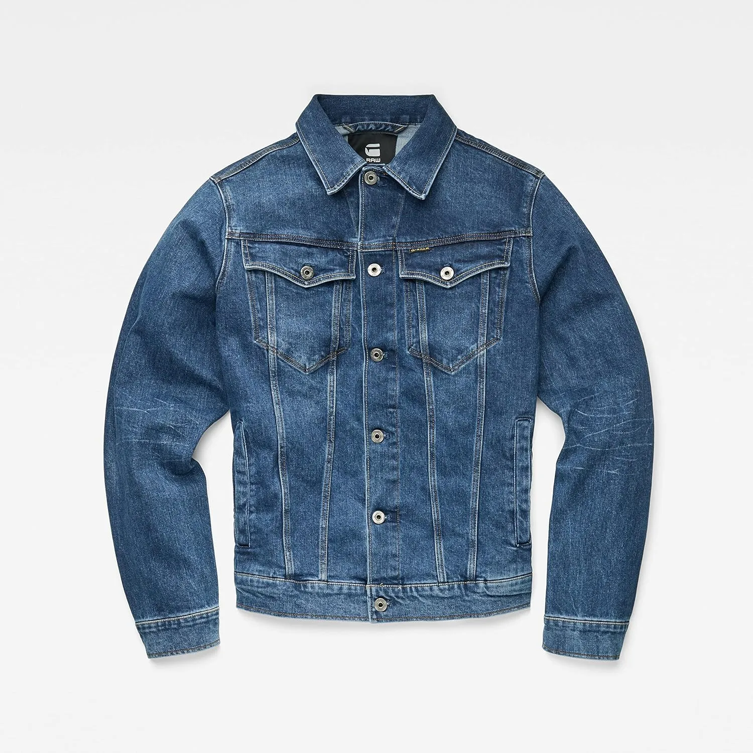 G-STAR Raw Men's 3301 Slim Fit Jean Denim Trucker Jacket-Closeout