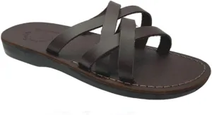 Gad - Leather Criss Cross Strap Sandal - Mens Sandals