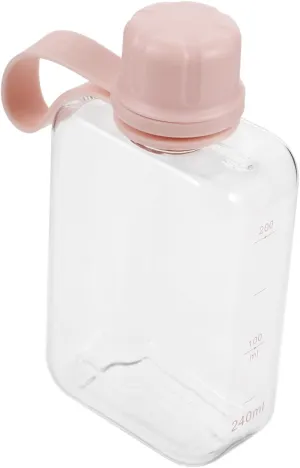 GALPADA Portable Water Bottle Leak Flask for Travel Outdoor Sports Fitness Hiking Cycling Lightweight Handbag Friendly Design in Pink