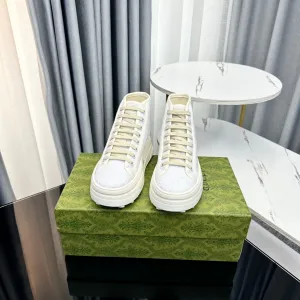 GG FLATFORM Gucci CANVAS BLUE TOP HIGH Bulk pricing SNEAKER PASTEL Artistic