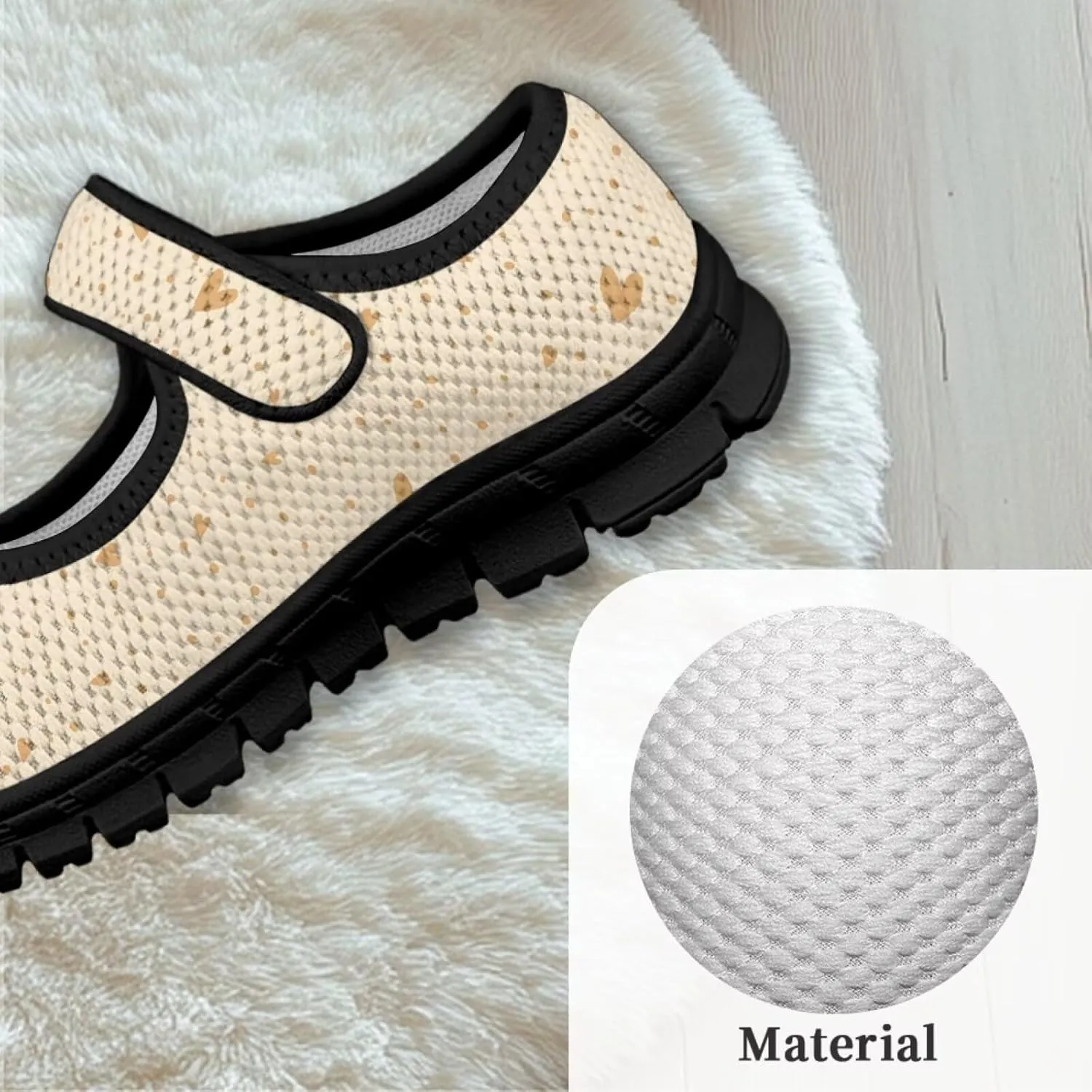 Girls Mary Jane Ballerina Princess Flats Shoes Slip-on School Party Dress Shoes with Hook and Loop