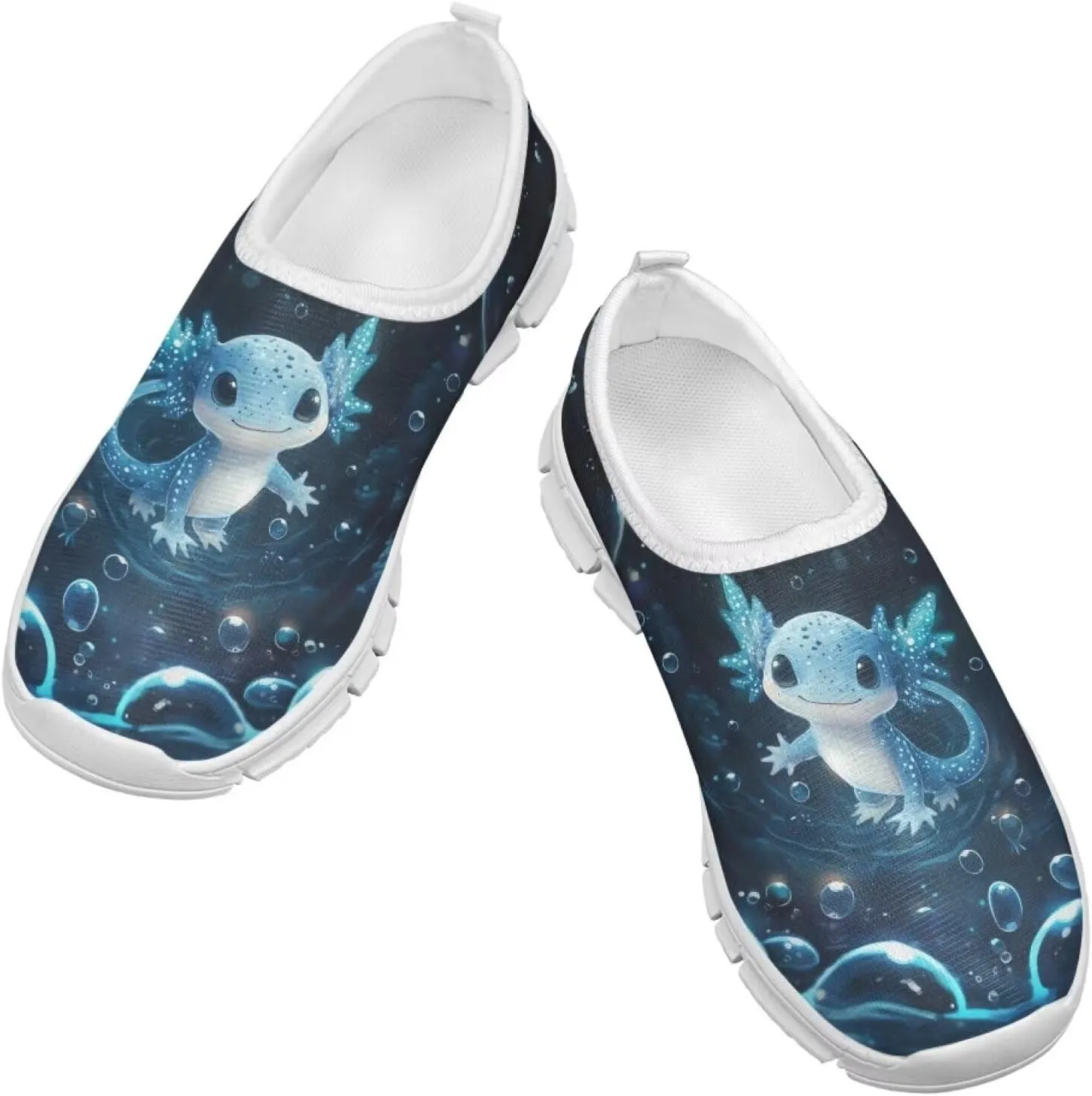 Girls Running Shoes Cute Kids Slip On Sneakers Cartoon Themed Tennis Shoes
