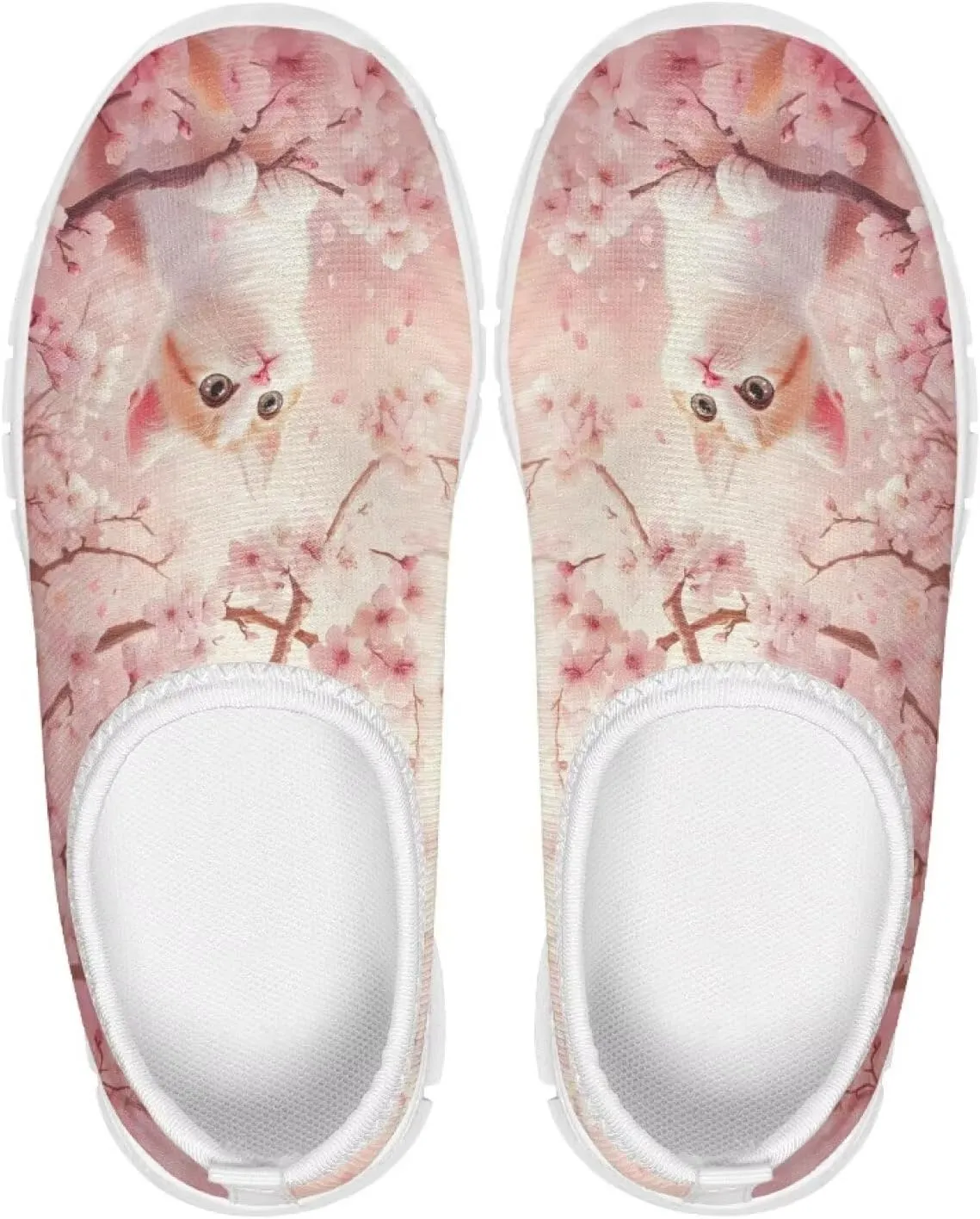 Girls Running Shoes Cute Kids Slip On Sneakers Cartoon Themed Tennis Shoes