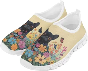 Girls Tennis Shoes Little Kids Slip On Sneakers School Running Shoes