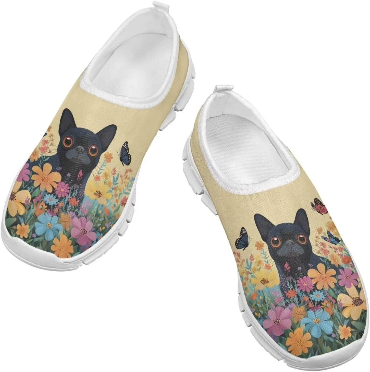 Girls Tennis Shoes Little Kids Slip On Sneakers School Running Shoes