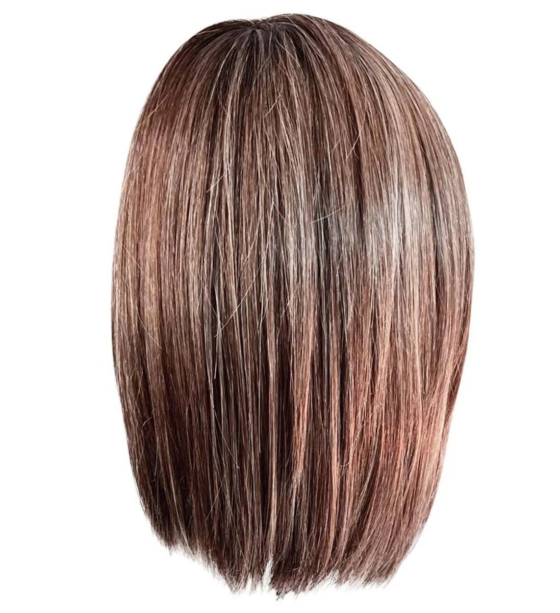 Glam Era Shoulder-Length Bob Wig, Sleek and Trendy With Center Part, Average Cap - GF12-22SS Cappuccino