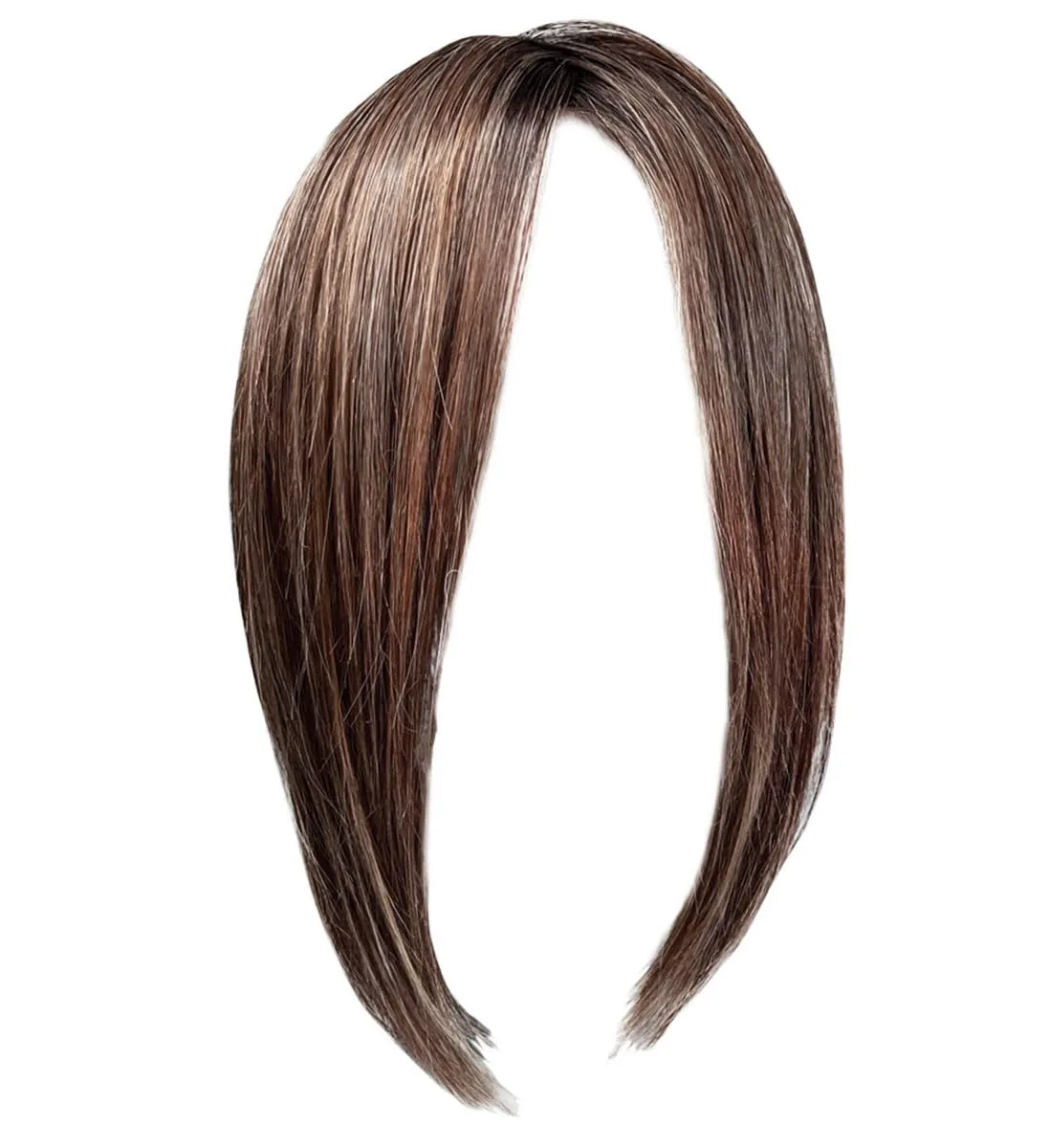 Glam Era Shoulder-Length Bob Wig, Sleek and Trendy With Center Part, Average Cap - GF12-22SS Cappuccino