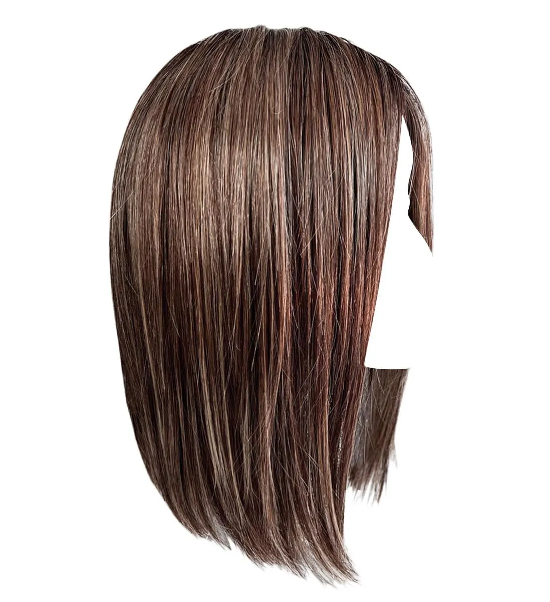 Glam Era Shoulder-Length Bob Wig, Sleek and Trendy With Center Part, Average Cap - GF12-22SS Cappuccino