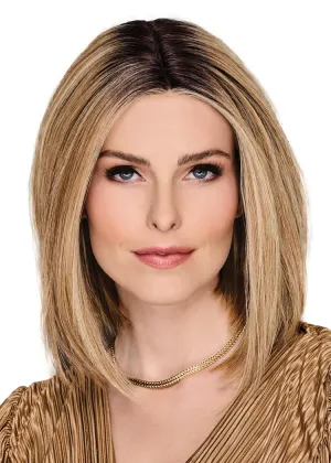 Glam Era Shoulder-Length Bob Wig, Sleek and Trendy With Center Part, Average Cap - GF14-22SS Wheat