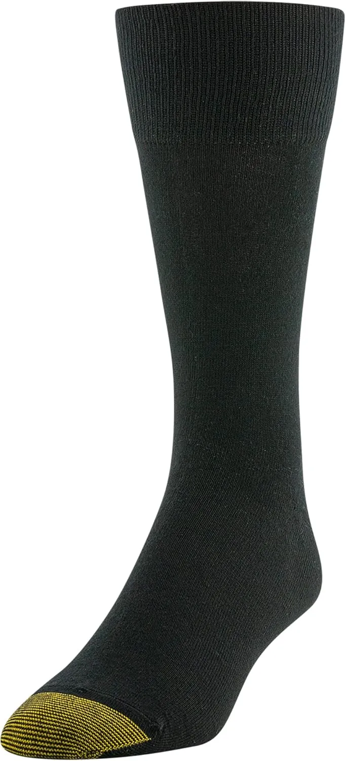 GOLDTOE Men's Cambridge Crew Socks, 6-Pairs