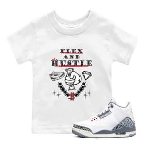 Grey Hustle SNRT Kids Tees Air Live chat support Jordan Sneaker Seamless integration Flex 3 - And Cement