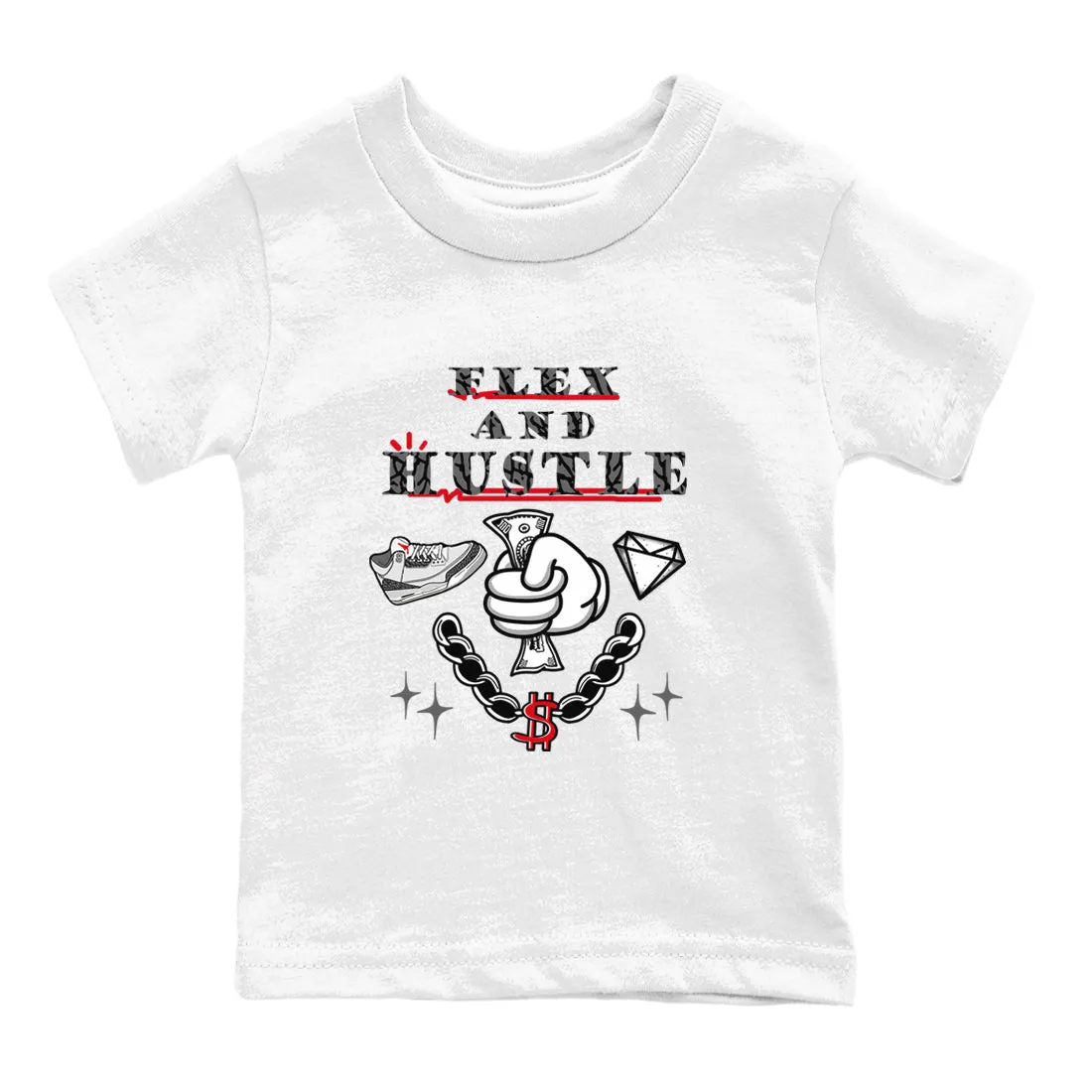 Grey Hustle SNRT Kids Tees Air Live chat support Jordan Sneaker Seamless integration Flex 3 - And Cement