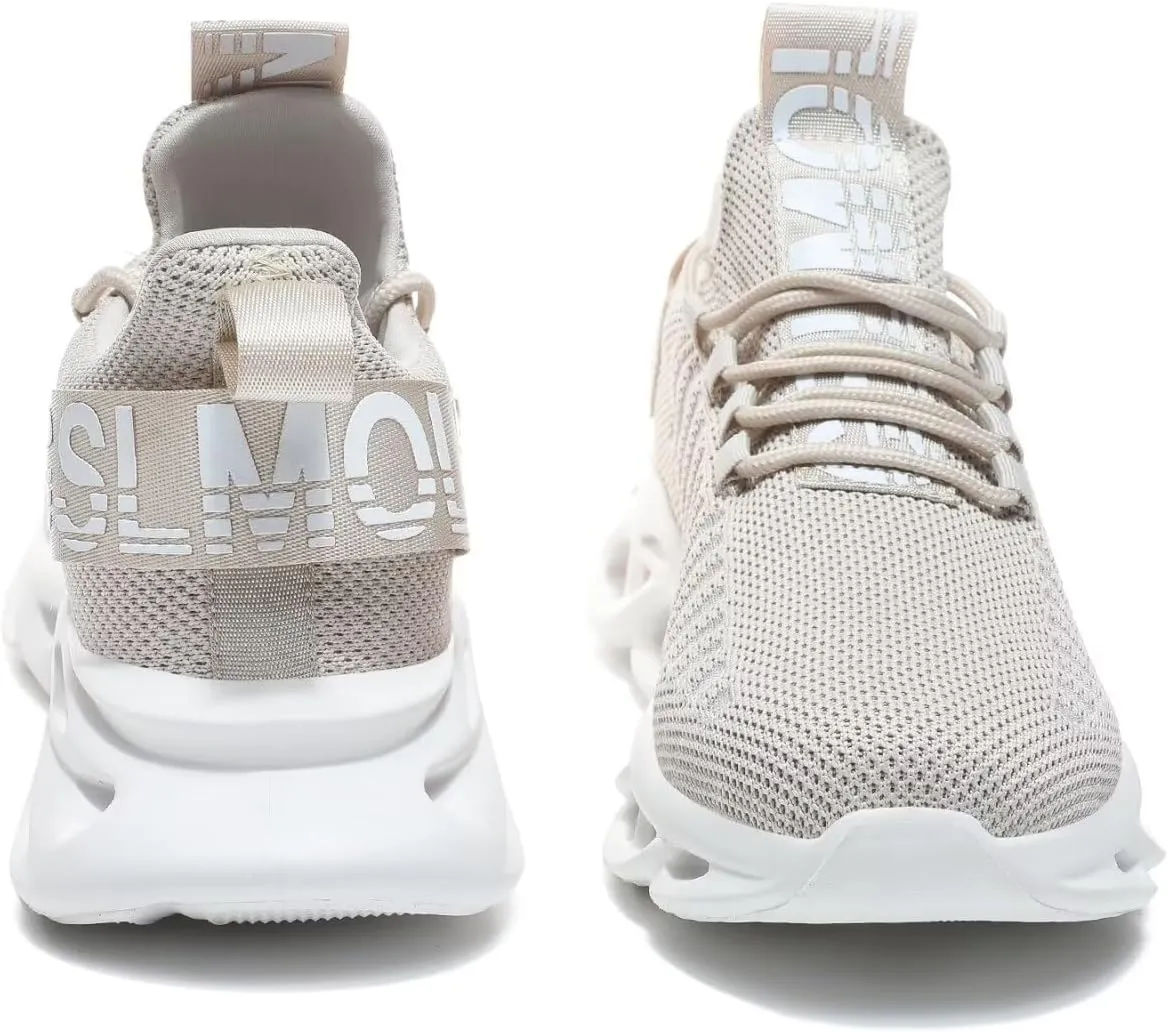 GSLMOLN Men's Slip on Breathable Walking Shoes Ultra Lightweight Casual Sport Gym Fashion Sneakers