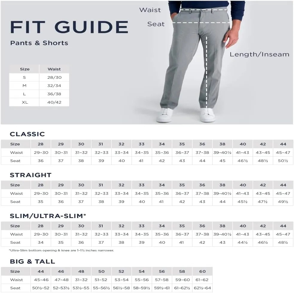 Haggar Men's 4 Way Stretch Ultra Slim Flat Front Dress Pant