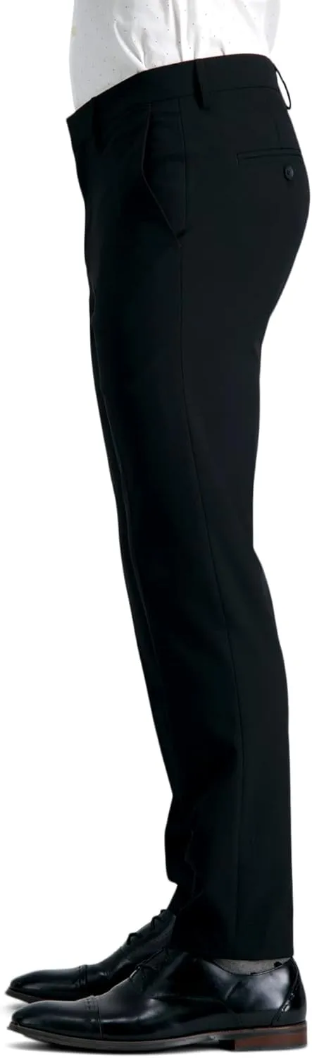 Haggar Men's 4 Way Stretch Ultra Slim Flat Front Dress Pant
