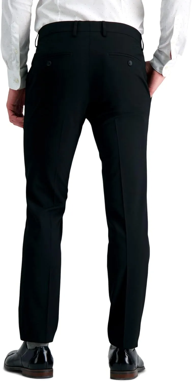 Haggar Men's 4 Way Stretch Ultra Slim Flat Front Dress Pant