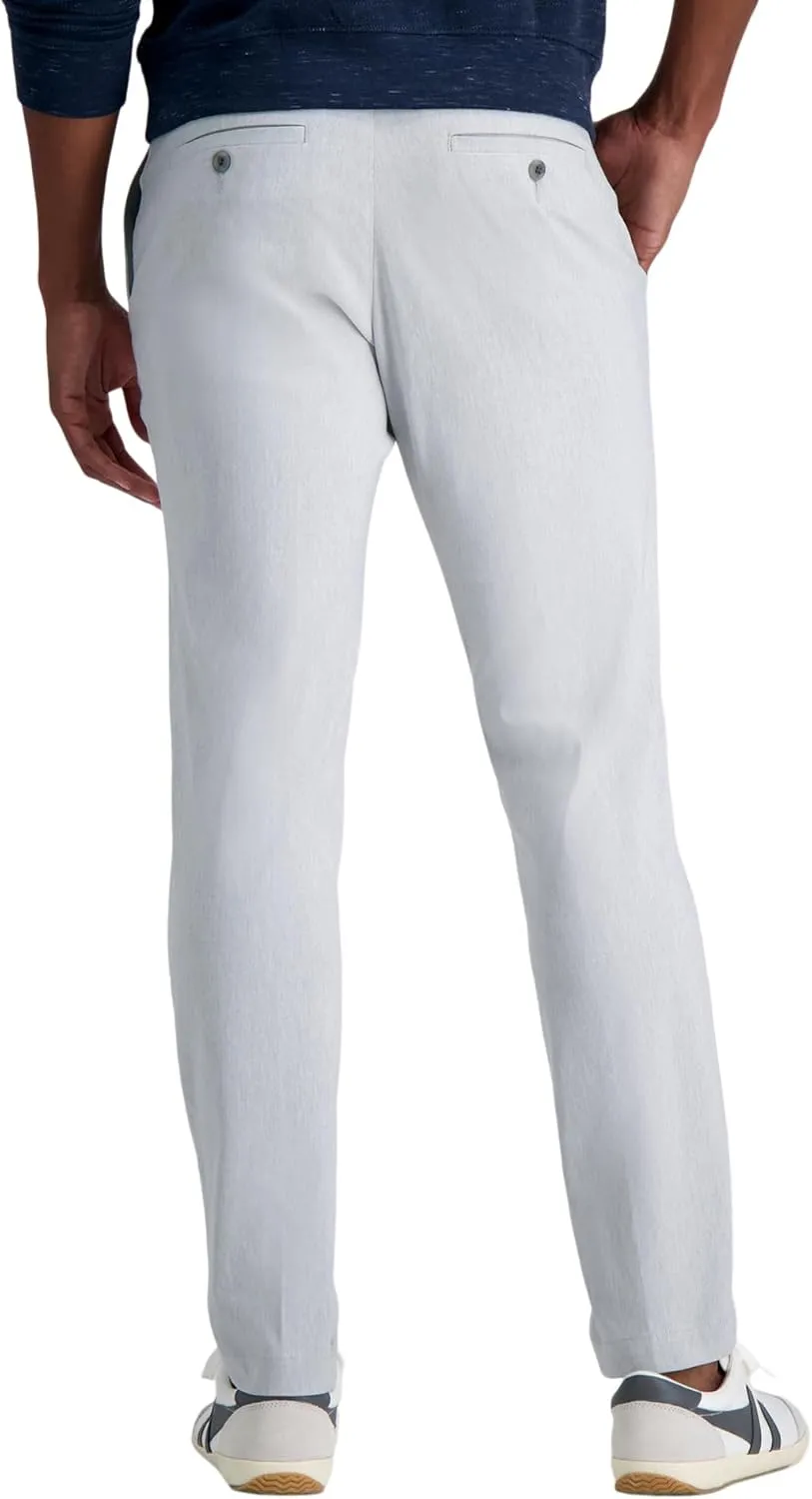 Haggar Men's Life Khaki Slim Fit Flat Front Flex Pant