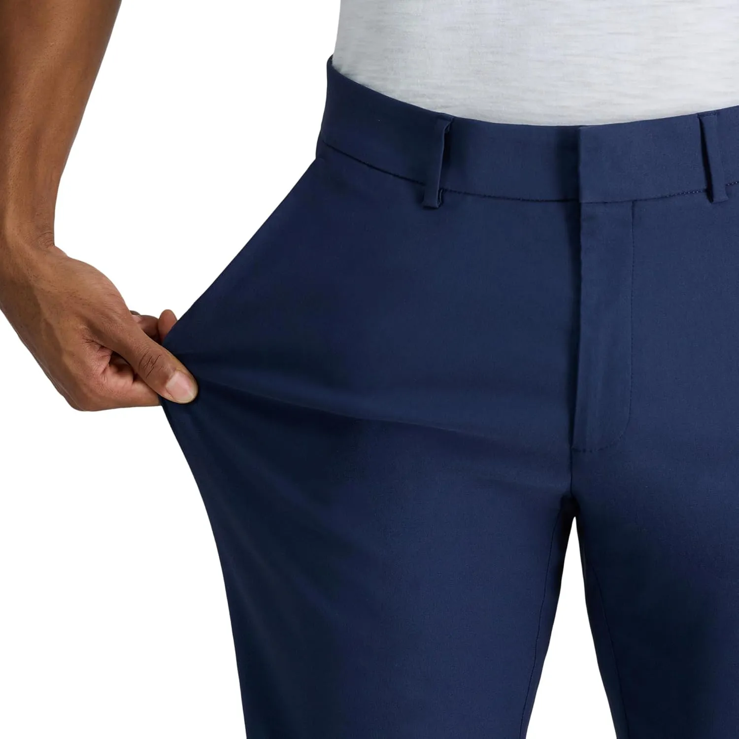Haggar Men's Life Khaki Straight Fit Flat Front Flex Pant