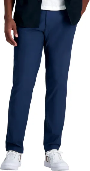 Haggar Men's Life Khaki Straight Fit Flat Front Flex Pant