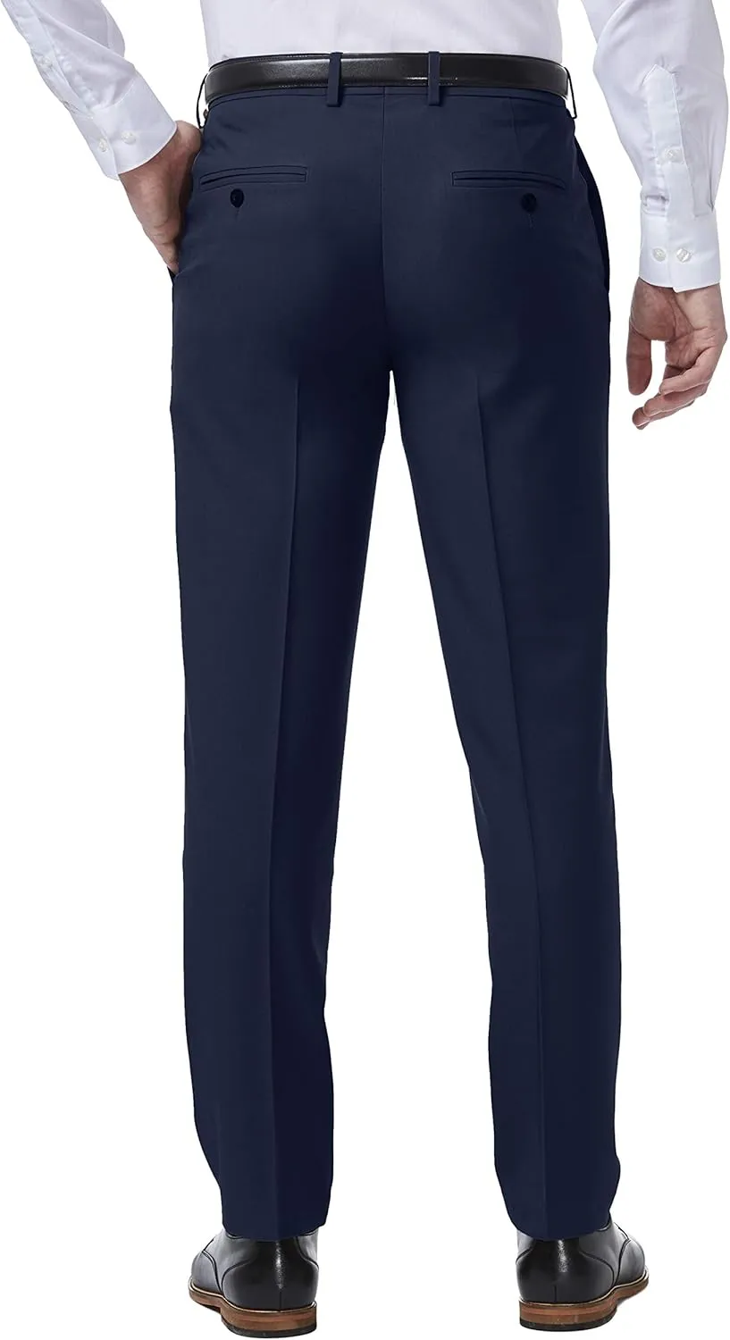 Haggar Men's Premium Comfort Dress Slim Fit Flat Front Pant