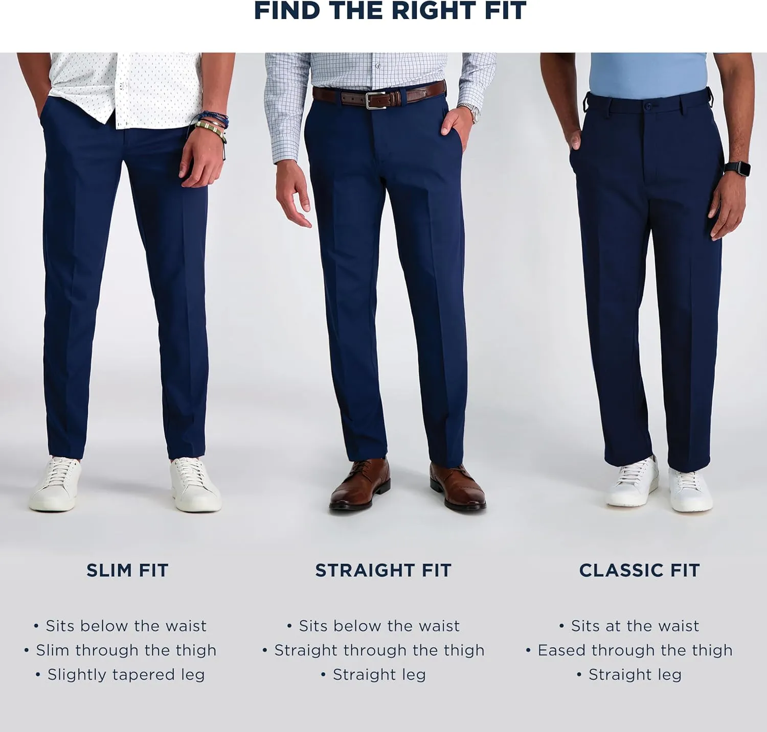 Haggar Men's Premium No Iron Khaki Slim Fit Flat Front Casual Pant