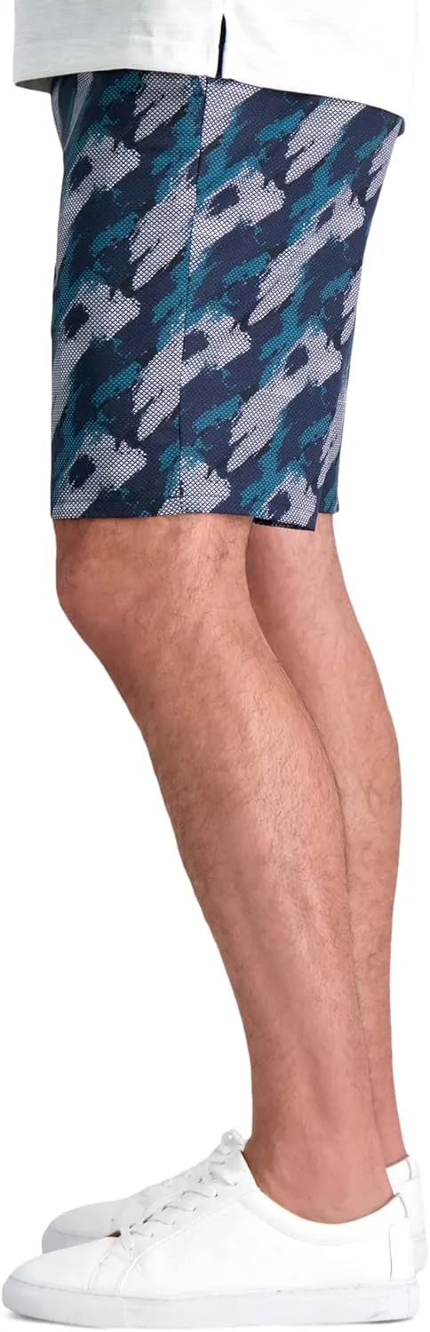 Haggar Men's The Active Series Hybrid Snap Closure Printed Short