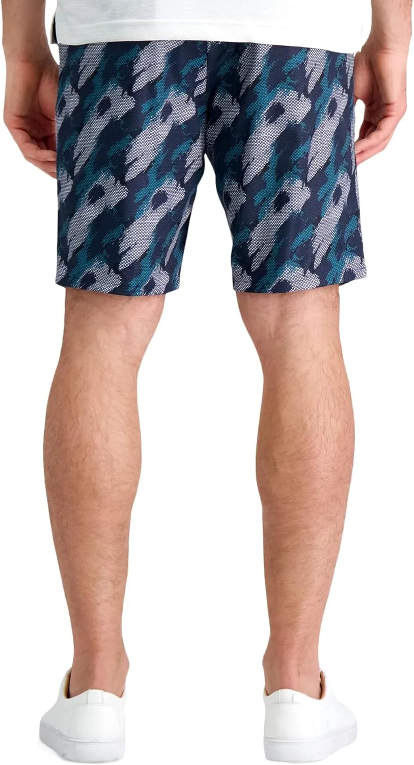 Haggar Men's The Active Series Hybrid Snap Closure Printed Short