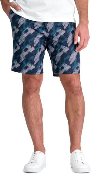 Haggar Men's The Active Series Hybrid Snap Closure Printed Short