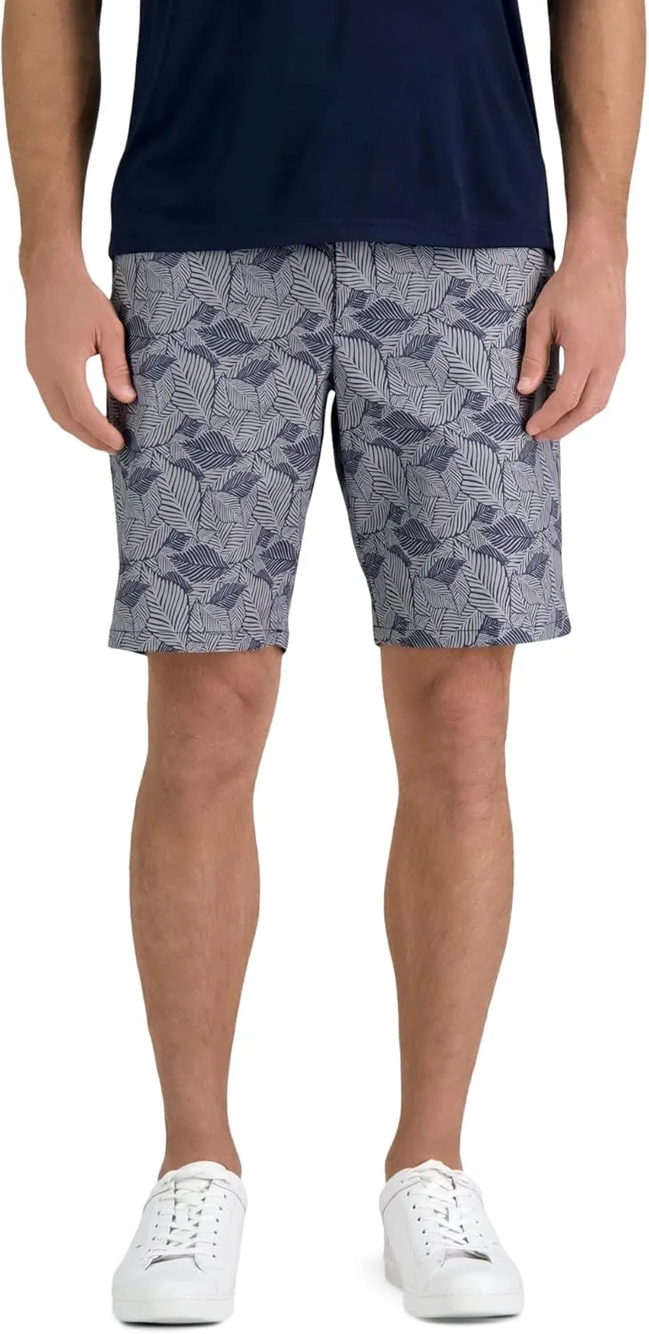 Haggar Men's The Active Series Hybrid Snap Closure Printed Short